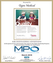 Tegra Medical Wins MPO Advertising Award