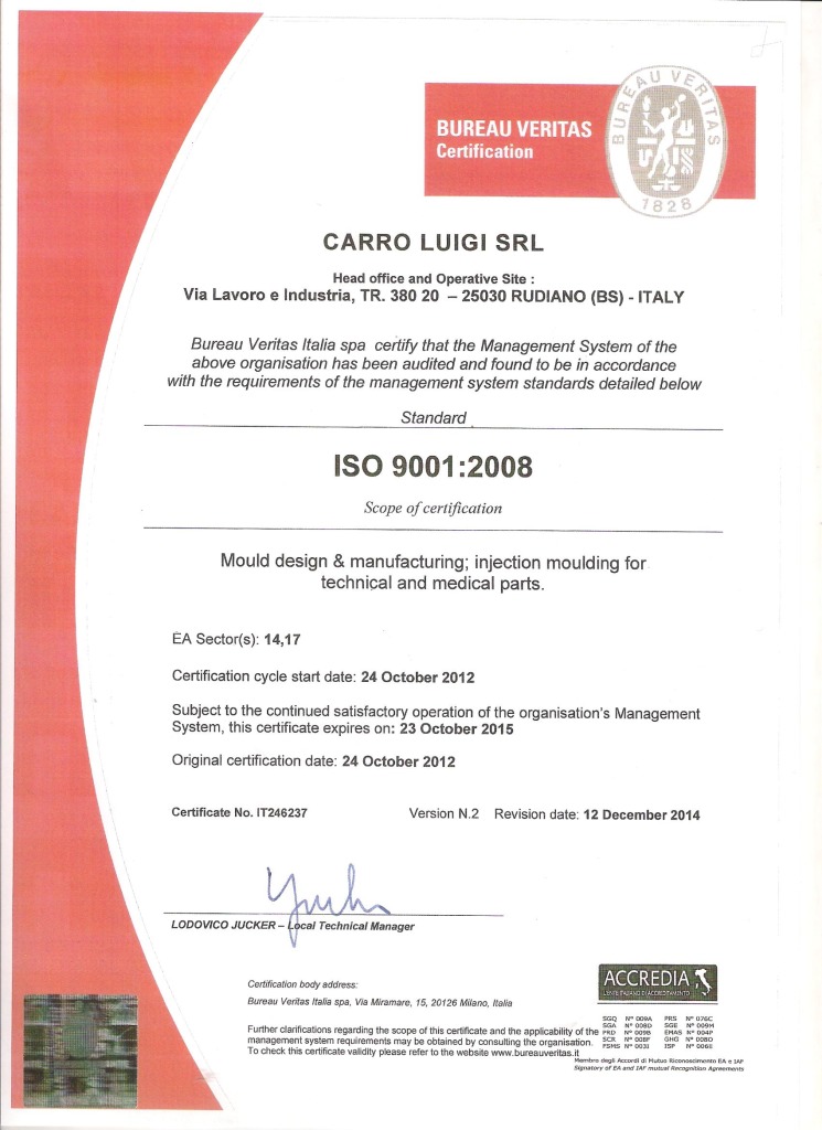 ISO 9001:2008 Quality Certification