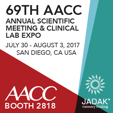 JADAK Exhibiting at 2017 American Association for Clinical Chemistry (AACC) Clinical Lab Expo