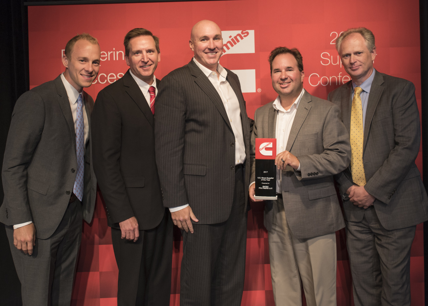 Entec Polymers Honored as Cummins Supplier of the Year