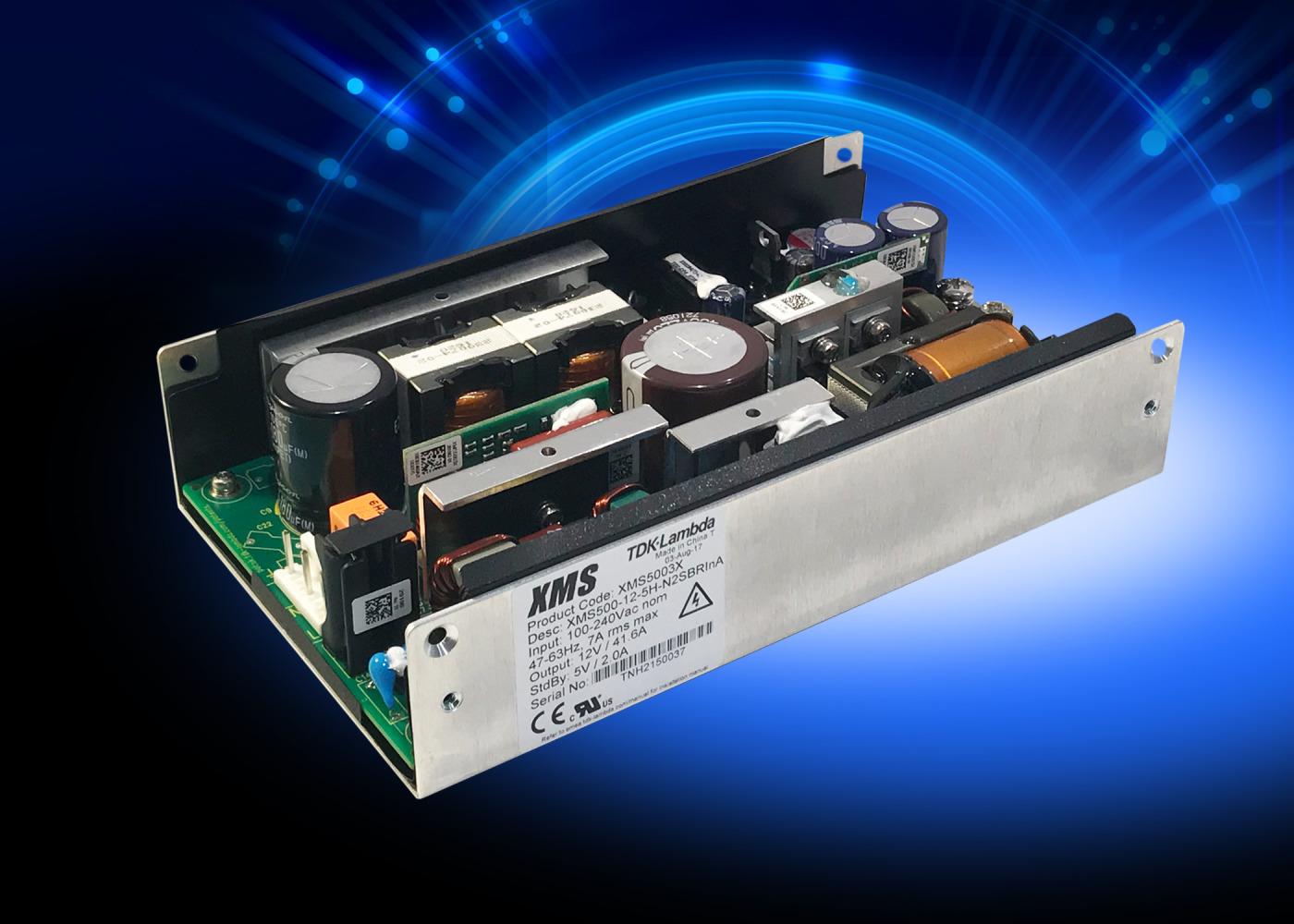 Class I and II 500W Configurable Medical Power Supplies Require Low Airflow and are Curve B EMI Compliant