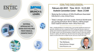 MD&M West - Brunch & Learn: Material Approaches to Avoid ESCR Failures from Medical Disinfectants