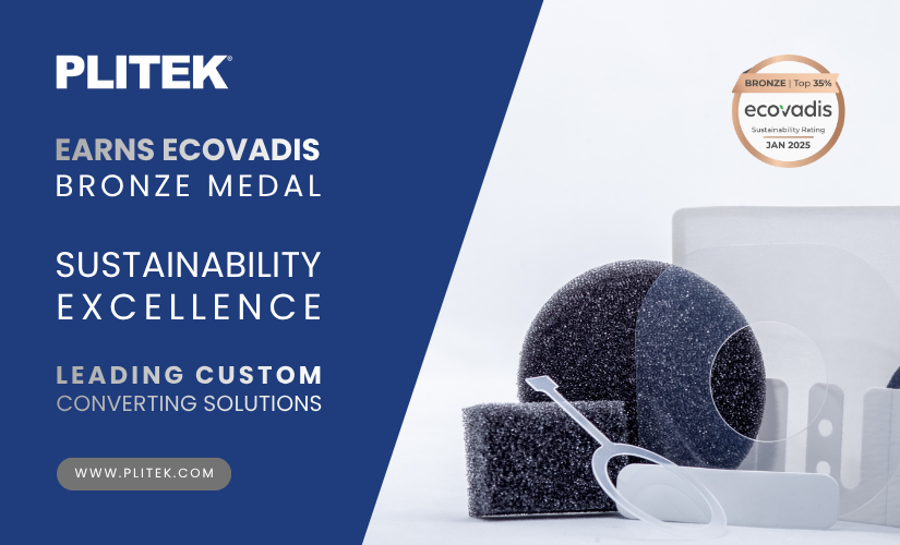 PLITEK® Earns EcoVadis Bronze Medal for Sustainability Excellence - Precision Die Cutting and Converting
