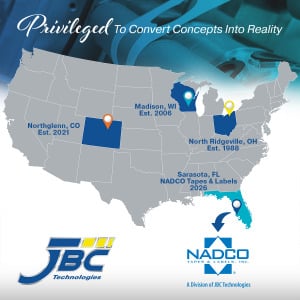 JBC Technologies Acquires NADCO Tapes and Labels