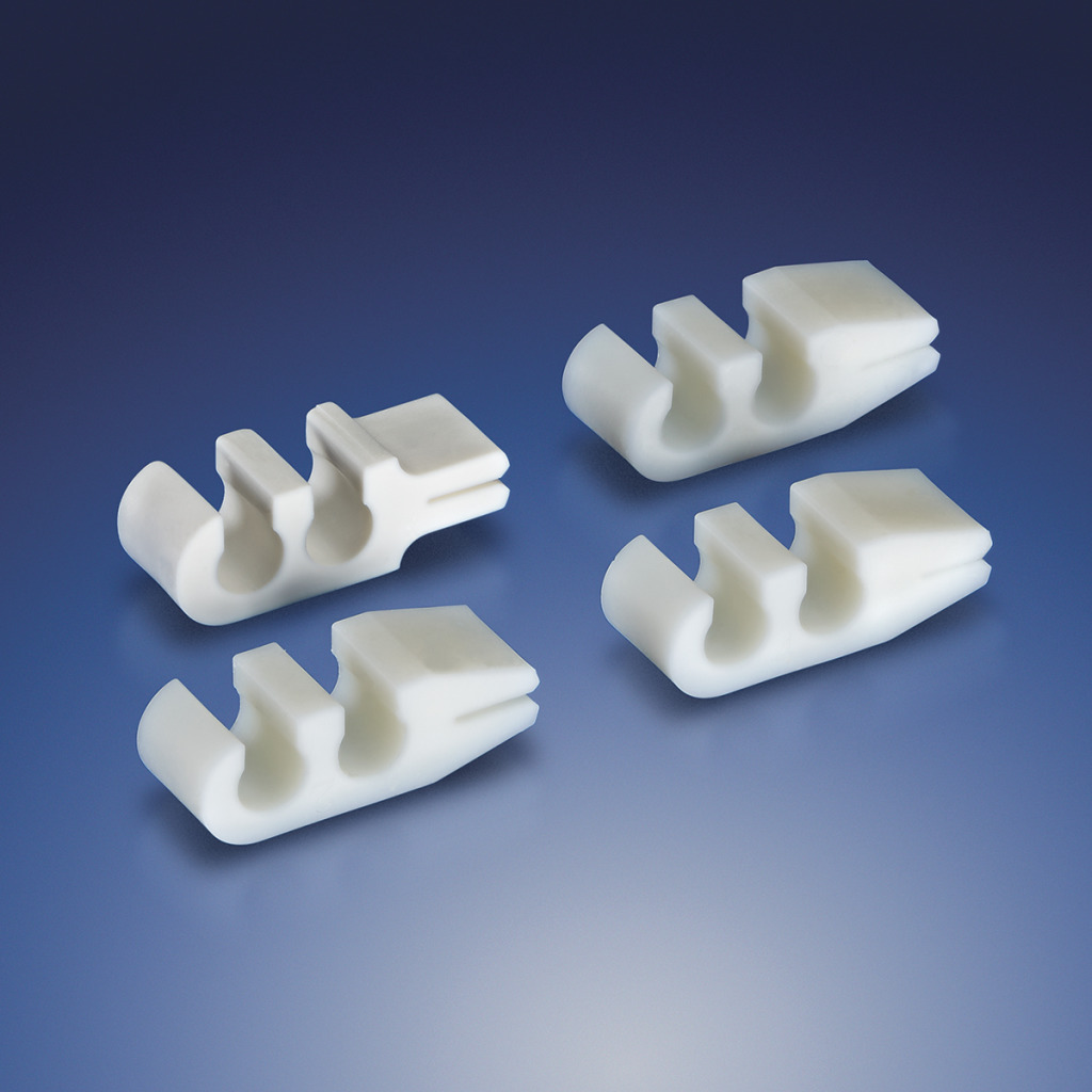 Multi-Cavity Channel Clips with Guide Wire Slit from Qosina