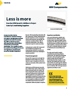 How One OEM Saved $1.9M by Consolidating Suppliers