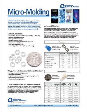 Minnesota Rubber Micro-Molding Fact Sheet