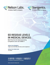 EO Residue Levels in Medical Devices