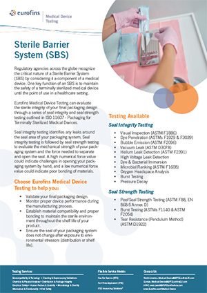 Sterile Barrier System (SBS)