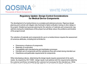 Regulatory Update: Design Control Considerations  for Medical Device Components
