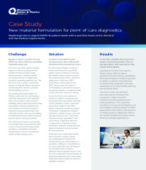 Case Study - New Material Formulation for Point-of-Care Diagnostics