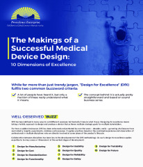 The Makings of a Successful Medical Device Design: 10 Dimensions of Excellence