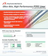 Ultra-thin, High Performance PTFE Liner for CATHETER MANUFACTURING