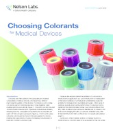 Choosing Colorants for Medical Devices