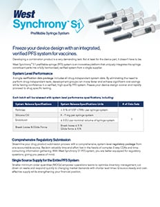 Prefillable Syringe System - Vaccines